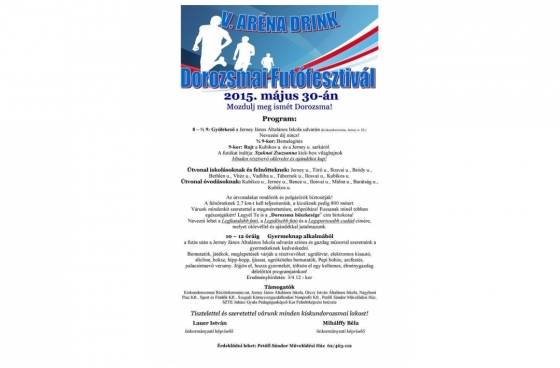 V. Aréna Drink-Dorozsmai Futófesztivál és Gyermek nap