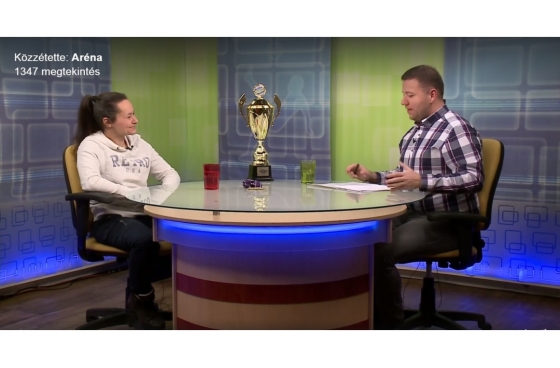 Szuknai Zsuzsa az Aréna műsorában